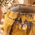 Moroccan Tamegroute Planter, Handmade Yellow Ceramic Pot, Rustic Studded Pottery Vase, Boho Wabi Sabi Home Decor