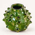 Moroccan Tamegroute Pottery Vase, Handmade Green Ceramic Spiky Vase, Sculptural Pottery, Rustic Boho Home Decor