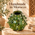 Moroccan Tamegroute Pottery Vase, Handmade Green Ceramic Spiky Vase, Sculptural Pottery, Rustic Boho Home Decor