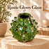 Moroccan Tamegroute Pottery Vase, Handmade Green Ceramic Spiky Vase, Sculptural Pottery, Rustic Boho Home Decor