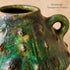 Moroccan Tamegroute Vase, Handmade Green Ceramic Flower Vase, Rustic Pottery with Handle, Boho Mediterranean Home Decor