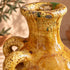 Moroccan Tamegroute Vase, Handmade Yellow Ceramic Pottery, Double Handle Rustic Flower Vase, Boho Home Decor