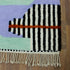 Moroccan Wool Rug, Abstract Geometric Berber Rug, Blue Lilac Black White Handmade Area Carpet