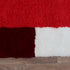 Moroccan Wool Rug, Red Geometric Berber Rug, Handmade White Area Carpet, Modern Plush Moroccan Rug