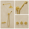 Moroccan Solid Brass Vintage Bathroom Faucet Set – Handmade Traditional Cross Handle Taps