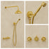 Moroccan Solid Brass Vintage Bathroom Faucet Set – Handmade Traditional Cross Handle Taps