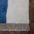 Moroccan Wool Rug, Abstract Geometric Berber Rug, Orange Blue Green Handmade Area Carpet, Modern Art Rug