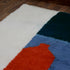 Moroccan Wool Rug, Abstract Geometric Berber Rug, Orange Blue Green Handmade Area Carpet, Modern Art Rug