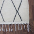 Moroccan Wool Rug, Black White Diamond Berber Rug, Handmade Beni Ourain Area Carpet, Boho Wool Rug