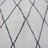 Moroccan Wool Rug, Black White Diamond Berber Rug, Handmade Beni Ourain Area Carpet, Boho Wool Rug