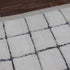 Moroccan Wool Rug, Black White Grid Berber Rug, Handmade Checkered Area Carpet, Minimalist Beni Ourain Rug