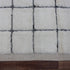 Moroccan Wool Rug, Black White Grid Berber Rug, Handmade Checkered Area Carpet, Minimalist Beni Ourain Rug