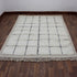 Moroccan Wool Rug, Black White Grid Berber Rug, Handmade Checkered Area Carpet, Minimalist Beni Ourain Rug