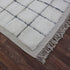 Moroccan Wool Rug, Black White Grid Berber Rug, Handmade Checkered Area Carpet, Minimalist Beni Ourain Rug