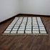 Moroccan Wool Rug, Black White Grid Berber Rug, Handmade Checkered Area Carpet, Minimalist Wool Rug