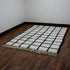 Moroccan Wool Rug, Black White Grid Berber Rug, Handmade Checkered Area Carpet, Minimalist Wool Rug