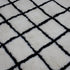 Moroccan Wool Rug, Black White Grid Berber Rug, Handmade Checkered Area Carpet, Minimalist Wool Rug