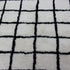 Moroccan Wool Rug, Black White Grid Berber Rug, Handmade Checkered Area Carpet, Minimalist Wool Rug