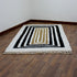 Moroccan Wool Rug, Geometric Berber Rug, Black Beige White Handmade Area Carpet, Modern Plush Rug