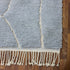 Moroccan Wool Rug, Gray Berber Rug, Abstract Ivory Line Area Carpet, Handmade Minimalist Beni Ourain Rug