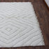 Moroccan Wool Rug, Ivory Beni Ourain Rug, Geometric Diamond Berber Carpet, Handmade Area Rug