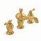 Orinda 3-Hole Widespread Bathroom Faucet with Lever Handles – Unlacquered Brass
