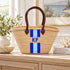 Personalized Straw Basket Bag, Monogram Beach Tote, Handmade Moroccan Raffia Bag, Custom Initials Summer Bag