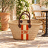 Personalized Straw Basket Bag, Custom Monogram Beach Tote, Handmade Moroccan Woven Market Bag, Embroidered Basket