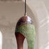 Elevate your interior ambiance with an Art of handmade patina copper pendant pair.