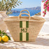 Personalized Moroccan Straw Basket Bag, Handmade Woven Beach Tote, Custom Initials, Boho Summer Market Bag