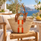 Personalized Straw Basket Bag, Custom Monogram Beach Tote, Handmade Moroccan Woven Bag with Leather Handles