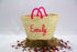 Personalized Straw Beach Bag: Monogrammed Wedding Guest Tote, gift for her him