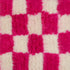 Pink Checkered Rug, Moroccan Wool Rug, Handmade Berber Rug, Checkerboard Area Rug, Beni Ourain Carpet