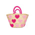 Pink Ombre Hearts Tota, Gift for Girl & Boy, Custom Beach bag for kids friends