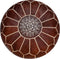 Enhance your living space with an Art of handmade Moroccan leather pouf.