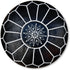 Enhance your living space with an Art of handmade Moroccan leather pouf.