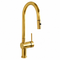 Pull-Down Kitchen Faucet with Gooseneck Spout – Unlacquered Brass