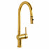 Pull-Down Kitchen Faucet with Gooseneck Spout – Unlacquered Brass