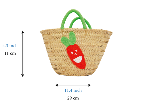Carrot Straw Tote For Kids – Custom Gift For Boys & Girls