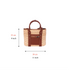 Handmade Structured Natural Raffia Tote Bag with Genuine Leather Handles