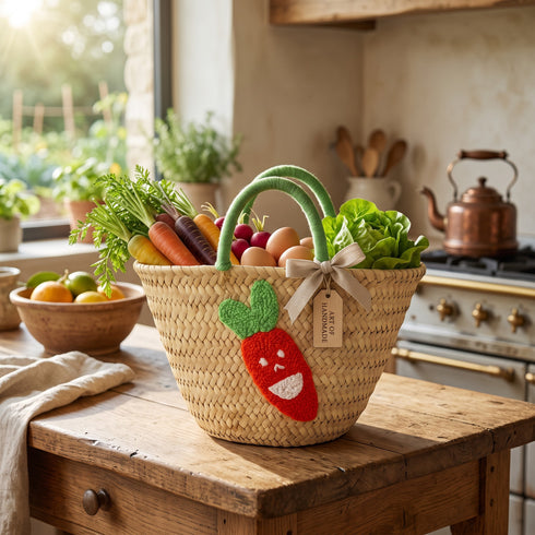 Carrot Straw Tote For Kids – Custom Gift For Boys & Girls