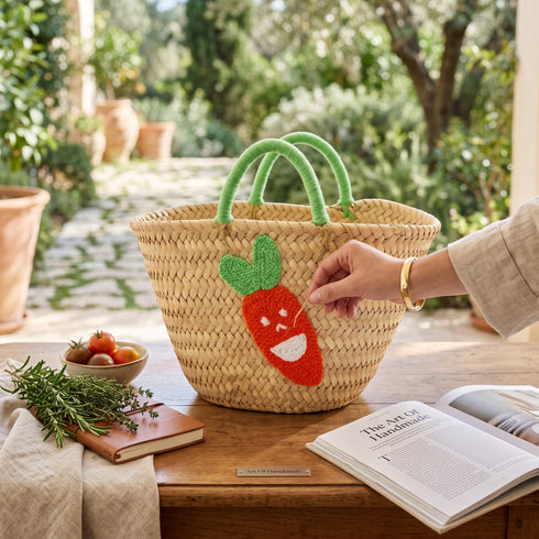 Carrot Straw Tote For Kids – Custom Gift For Boys & Girls