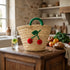 Cerises Straw Tote For Kids – Personalized Handmade Beach Bag & Custom Gift for Boys & Girls