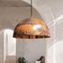 Illuminate your dining space with a beautiful Art of handmade rustic copper pendant set.