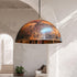 Illuminate your dining space with a beautiful Art of handmade rustic copper pendant set.