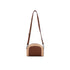 Semi-Circular Handmade Natural Raffia Shoulder Bag with Genuine Leather