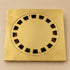 Moroccan Solid Brass Square Floor Drain with Removable Cover