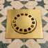 Moroccan Solid Brass Square Floor Drain with Removable Cover