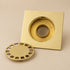 Moroccan Solid Brass Square Floor Drain with Removable Cover