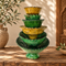 Tamegroute Bowl, Moroccan Ceramic Serving Bowl, Handmade Green Pottery, Rustic Tableware, Boho Kitchen Decor
